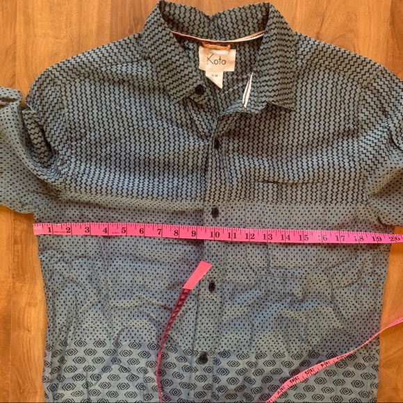 💙Men’s Koto Short Sleeve Button Down Shirt - Picture 4 of 6